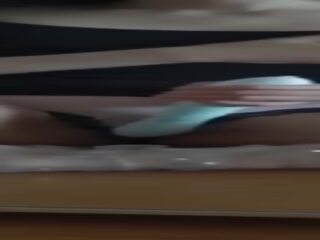 Quick morning orgasm in front of mirror with a vibrator xxx film shows