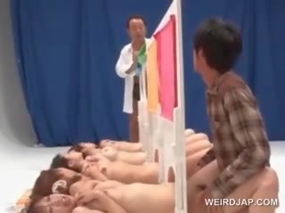 Asian Naked Girls Get Cunts Nailed In A adult video Contest