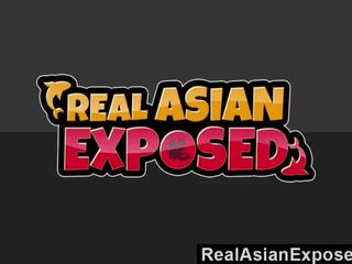 RealAsianExposed - voluptuous Asian femme fatale Takes It up the Ass